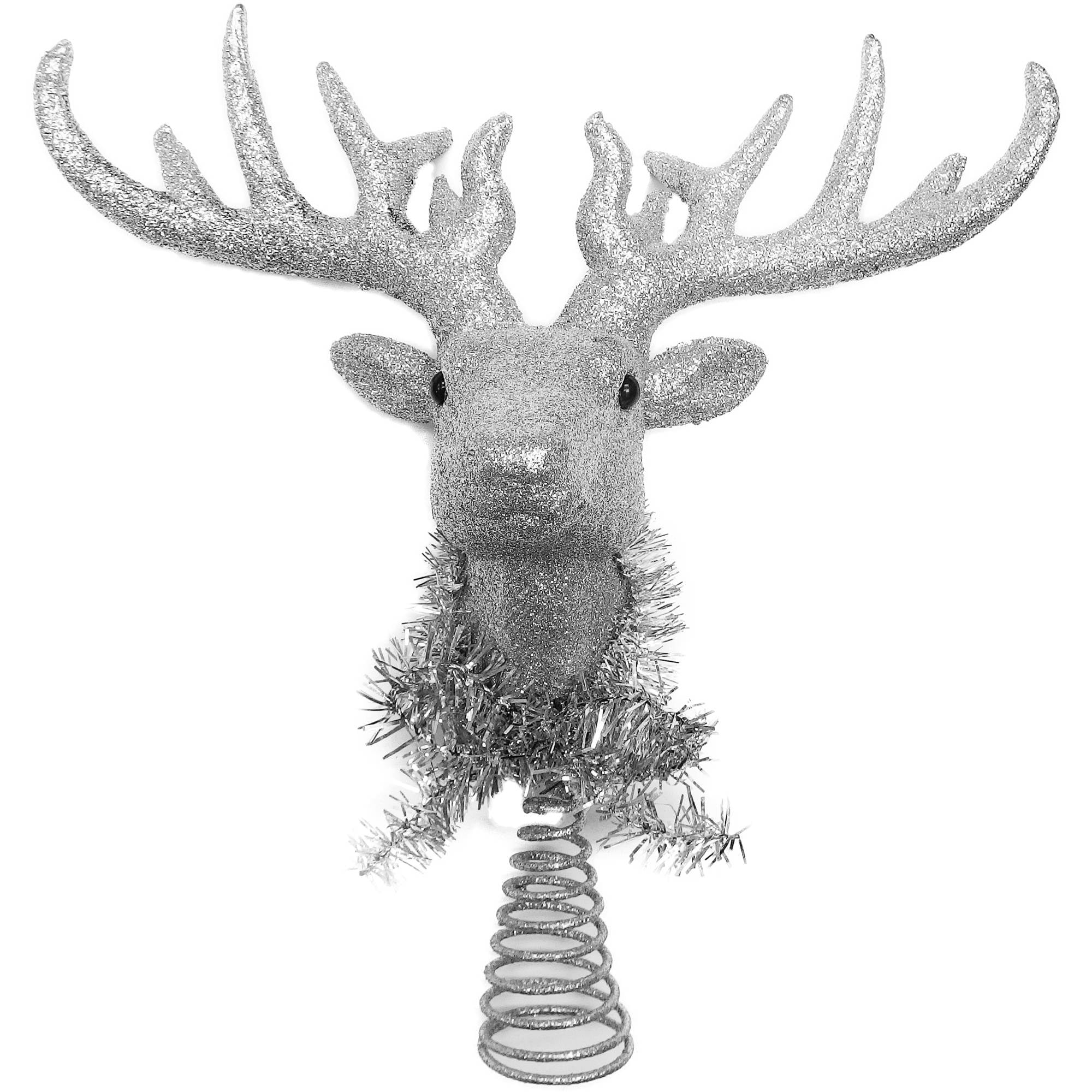 Featured image of post Reindeer Head Tree Topper : The star measures 13 diameter, with clean, simple lines to stand the.