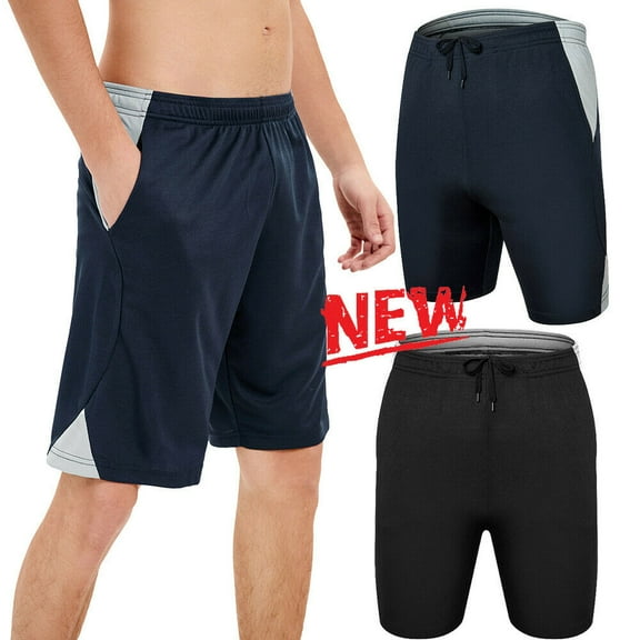 Men's Workout Shorts Lightweight Joggers Shorts Casual Cotton Shorts Drawstring with Pockets