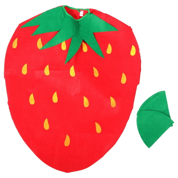 EeaseMX Disfraz de frutas para niños Disfraz de ropa para niños Disfraces de ropa para Halloween Cosplay Christmas Holidy (Strawberry)