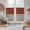 Orange, variant on Black Striped Kitchen Curtain for Berdoom Living Room Cafe 45 Inch Length, Farmhouse Stripes Modern Abstract Art Tiers Curtains Light Filtering Drapes Rod Pocket Window Treatment 2 Panels 52"Wx45"L
