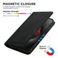 thumbnail image 2 of for iPhone 14 Wallet Case with RFID Blocking Credit Card Holder, Magnetic Closure PU Leather Folio Flip Kickstand Shockproof Cover Women Men for iPhone 14,Black, 2 of 8