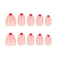 thumbnail image 1 of 24 - Piece Set of Short Wearable Almond - Shaped Red Heart Nails with Application Kit, 1 of 6
