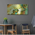 thumbnail image 4 of Luxe Metal Art 'Orange Lava' Metal Wall Art, 48"x24", 4 of 9