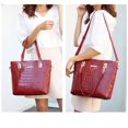 thumbnail image 4 of CJSHOPPE WOMENS HANDBAG SHOULDER BAG LARGE CAPACITY ALIGATOR DESIN 6PCS IN ONE SET., 4 of 4