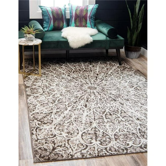 Unique Loom 3141527 Tapis Rectangulaire 2 Pi. 2 Po. x 3 Pi. Grace Sofia, Marron