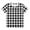 White, variant on HAiming Boys Girls Classic Plaid Short Sleeve T Shirts Kids Casual Round Neck Tunic Tops Summer Loose Pullover Blouses