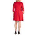 thumbnail image 2 of 24/7 Comfort Apparel Women's Plus Size Perfect Fit and Flare Pocket Dress, 2 of 4