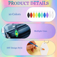 thumbnail image 3 of 20 PCS Hotel Keychain Blank with Key Rings, 10 Color Rainbow Plastic Rhombus Motel Keychain, Sublimation Keychain Blanks, 3 of 6