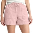 thumbnail image 2 of Yievot Women's High Waisted Casual Shorts 5 Inch Inseam Drawstring Relaxed Fit Summer Outdoor Hiking Shorts, 2 of 8