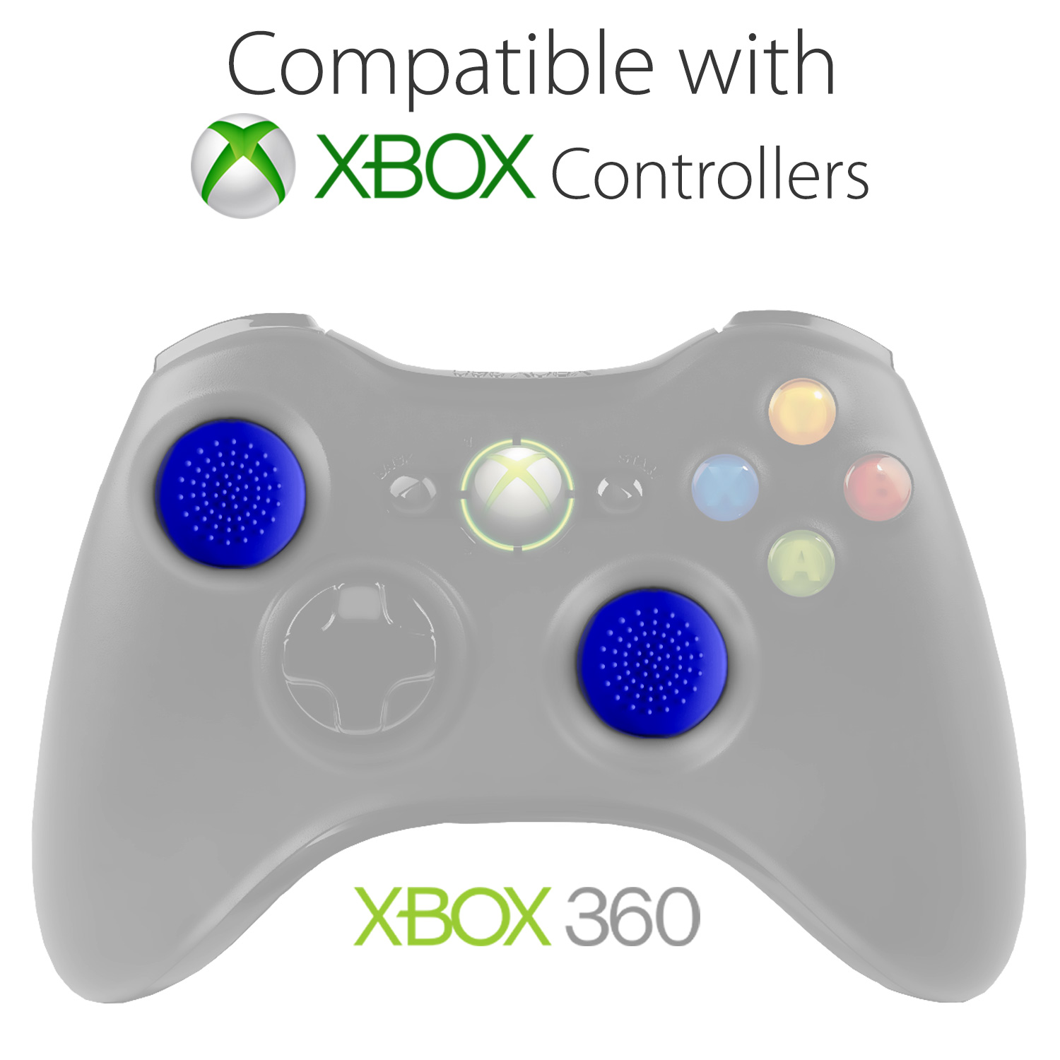 Set Of 8 Black Blue Ps3 One S Wii U Xbox One One X Fosmon Analog Stick Joystick Controller Performance Thumb Grips For Ps4 360