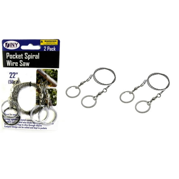 Dependable Industries, 22 in Metal Finger Ring Holders Wire Saw 2 Pack