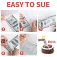 LOMIMOS 100pcs Cake Money Box Transparent Bag,Resealable Cellophane Adhesive SelfSealing Clear