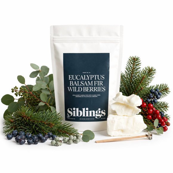 Kit de recarga para velas Siblings Eucalipto, bálsamo y bayas silvestres
