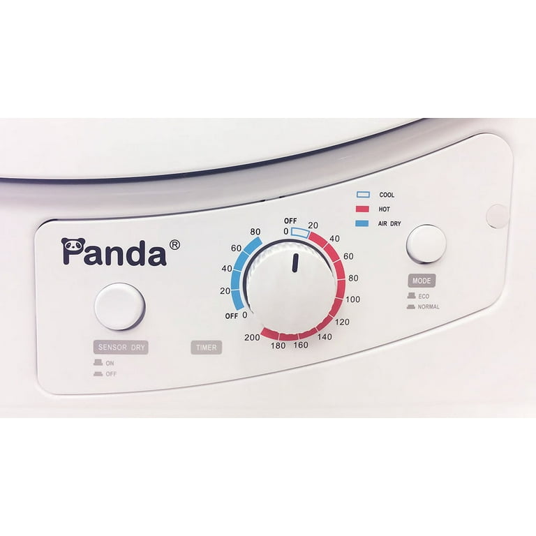 Panda 1.50 cu.ft Compact Laundry Dryer, White and Black – Ultra Pickleball