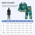 thumbnail image 6 of Bingfone Men'S Pajama Set 2 Piece Loungewear Pjs, Long Sleeve With Pajama Pants-Around The Planet, 6 of 9