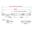 thumbnail image 3 of Paquete de 2 puntales de gas extendidos de 10 pulgadas con fuerza de propulsión de gas de 150 N/33 lb - Resortes de gas negros/elevador de ventana y soporte de tapa/amortiguadores de gas para platafor, 3 of 6