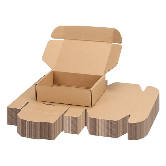40 Pack 7x5x2 inch Shipping Boxes, Tab Lock Tuck Top Mailer Boxes for Packaging Small Business, Small Cardboard Gift Boxes for Wrapping Mailing Present