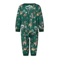 thumbnail image 5 of Family Matching Christmas Pajamas, Baby Romper/Animal Pattern Long Sleeve Tops and Pants Sleepwear Set, 5 of 9