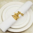 thumbnail image 2 of Product Category Tableware 2 Napkin Ring Decoration Set Gold Rabbit—Metal Rabbit Holder for Indoor Dinner Table Spring Home, 2 of 6