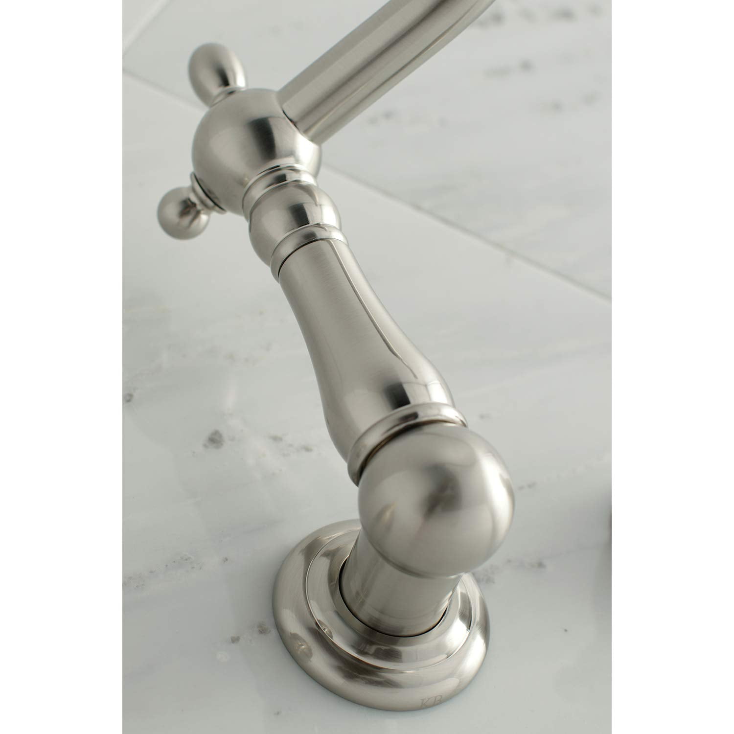 Kingston Brass Roman Tub Faucet, Brushed Nickel, Wall Mount KS1028AX
