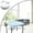 B, variant on Square Elastic Table Cover Polyester Fitted Tablecloth Stain Resistant Machine Washable Indoor Outdoor Dining Protector Home Parties Banquets Gatherings