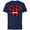 Navy, variant on Disney Minnie Mouse GRANDMA Holiday Family - Short Sleeve Cotton T-Shirt for Adults - Customized-Black