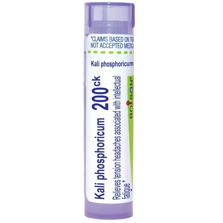 Boiron Kali Phosphoricum 200CK, Homeopathic Medicine for Tension Headaches Associated With Intellectual Fatigue, 80 Pellets