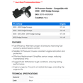 thumbnail image 2 of Oil Pressure Sender - Compatible with 2000 - 2009 Dodge Durango 2001 2002 2003 2004 2005 2006 2007 2008, 2 of 2