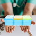 thumbnail image 2 of Caja de almacenamiento para termómetro con divisores, organizador portátil 3 en 1, caja de limpieza, estuche de almacenamiento para el hogar y el hospital, 2 of 7