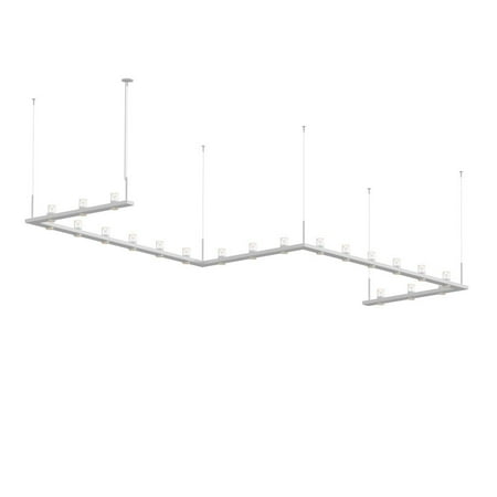 

Intervals - LED Zig-Zag Pendant with Cone Uplight Trim-11.5 Inches