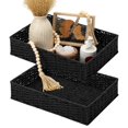 thumbnail image 1 of Encimera de baño Vanity Tray StorageWorks negra, paquete de 2, 1 of 7
