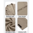 thumbnail image 5 of COOFANDY Casual Slim Blazer for Men One Button Sports Coats Herringbone Suit Jacket for Formal Dinner Dress, 5 of 6