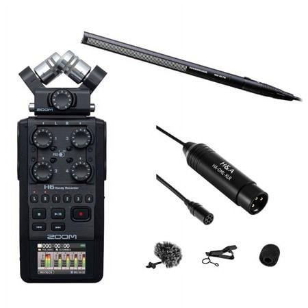UPC: 0192223146242 | MKH-416 Short Shotgun Interference Tube Microphone – Bundle With Zoom H6 Handy Recorder with Interchangeable Microphone System  Black – Professional Omni-Directional Lavalier XLR Microphone