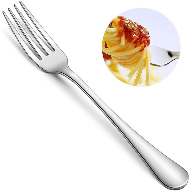 Aursear Upgrade Stainless Steel Dinner Forks Set, Salad Forks, Silver