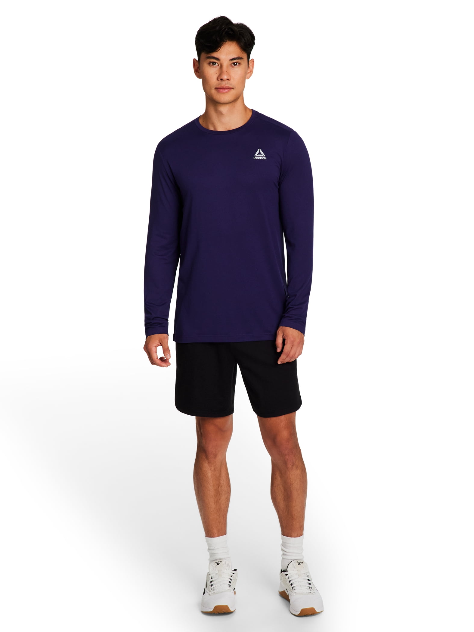Reebok Men's and Big Men's Legacy Core Long Sleeve Tee Shirt, Sizes XS-5XL