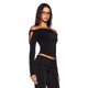 thumbnail image 5 of Vestido hueco de mujer estilo europeo y americano 2024, vestido sexy de chica caliente con mangas abullonadas y cuello en V, vestido sin tirantes, falda corta, 5 of 5