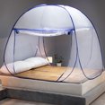 thumbnail image 4 of Mosquitera para cama, cortinas emergentes para tienda de campaña con mosquitera, 150 * 200 * 150 cm, diseño plegable tamaño doble reina con fondo de red para bebés y adultos, mosquitera de viaje, 4 of 4