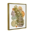 thumbnail image 3 of Stupell Industries Abstract Fern & Pebbles Botanical & Floral Painting Gold Floater Framed Art Print Wall Art, 17 x 21, 3 of 10