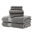 Hotel Style Luxury Antimicrobial Pima Cotton 6 Piece Towel Set