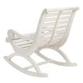 thumbnail image 4 of Pemberly Row Coastal Eucalyptus Wood Rocking Chair in White Finish, 4 of 13