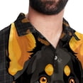 thumbnail image 5 of Pixel Dog Men's Short Sleeve Poplin Button Down Shirts - Casual Printed Summer Beach Tops for Men, 5 of 6