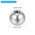 thumbnail image 2 of Uxcell Bouton Écrous à Bille M6x16mm, Lot de 5 Filetages en Acier Inoxydable 304 Couvercle à Vis Rond pour Trou de Store, Argent, 2 of 6