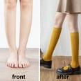 thumbnail image 4 of Calcetines hasta la rodilla de compresión graduada para mujer, calcetines largos y finos de tubo alto, 1 par, 4 of 5