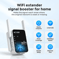 thumbnail image 6 of WiFi Extender Signal Booster for Home AC1200, Wireless Range Internet Booster with Ethernet Port & Wps One-Touch Setup, Long Range Extender Repeater, 6 of 10