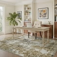 thumbnail image 4 of SIXHOME 9'x12' Abstract Area Rugs Modern Soft Washable Rug Neutral Non-Slip Indoor Rug for Living Room Bedroom Dining Room Office Lightweight Foldable Carpet Ideal for High Traffic Areas Dark Brown, 4 of 7