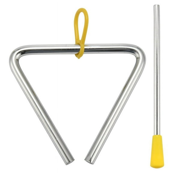 3 x 4 inch Triangle with Striker-Silver & yellow