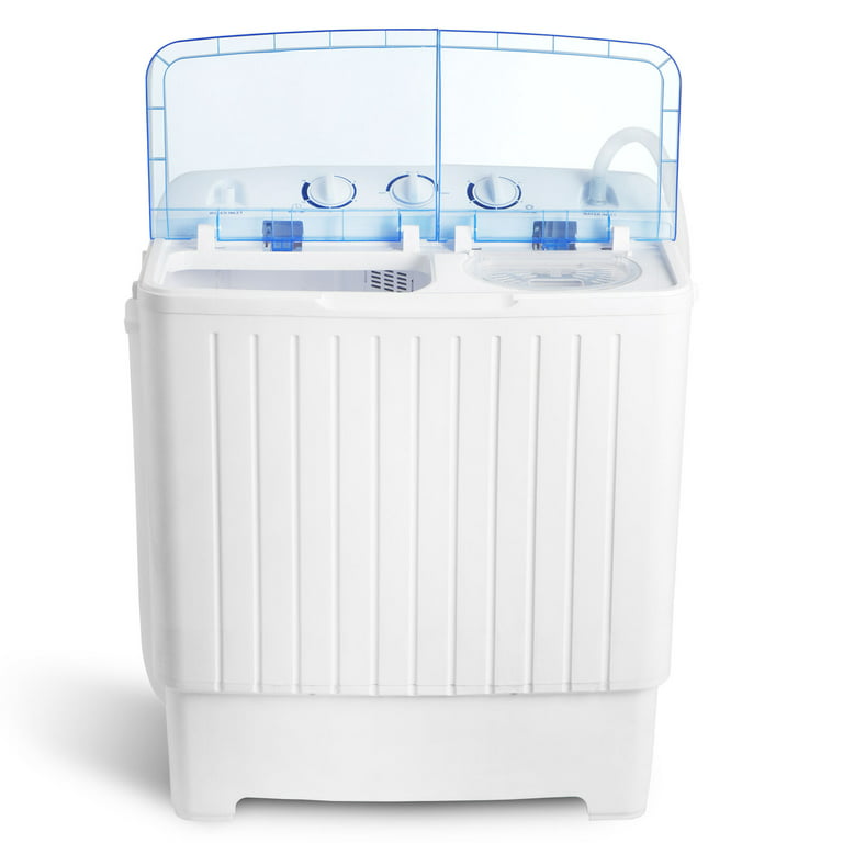 ZENY™ 2IN1 Mini Portable Washing Machine 17.6lbs Twin Tub Compact Laundry  Washer Spinner Cycle Combo, Timer Control