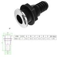 thumbnail image 3 of Hose Hose Connector Accessory Thru Hull Fitting For Boat Yacht Drainage 1In Mingyqi, 3 of 7