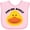 AD-Pink, variant on Inktastic Duck Feeling Ducky Boys or Girls Baby Bib