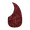 Red pearl, variant on LOOKSEVEN Acoustic Guitar Water Drop Shape Pickguard Fit 40/41'' Self Adhesive Multicolor-Black